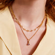 February: Amethyst Charm on Carrier Chain