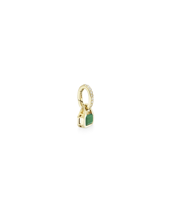 May: Green Agate Charm
