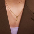 June: Moonstone Charm on Carrier Chain
