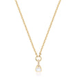 June: Moonstone Charm on Carrier Chain