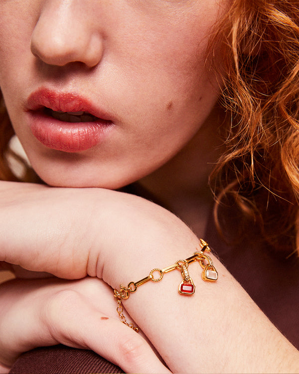 July: Red Agate Charm