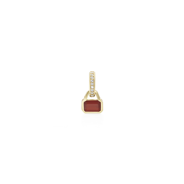 July: Red Agate Charm