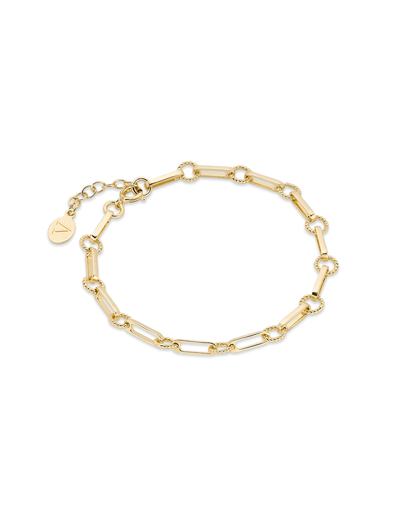 Twisted Link Vintage Chain Bracelet