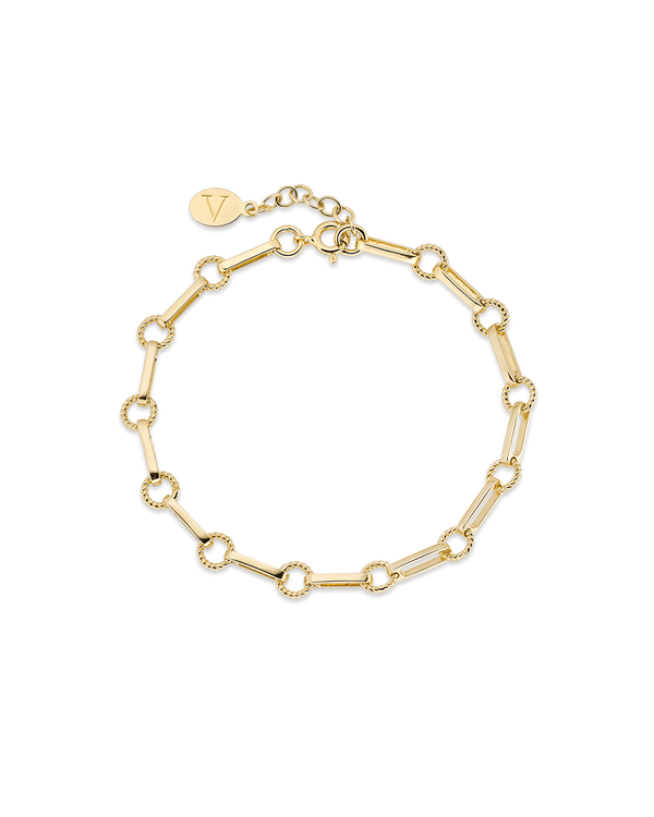 Twisted Link Vintage Chain Bracelet