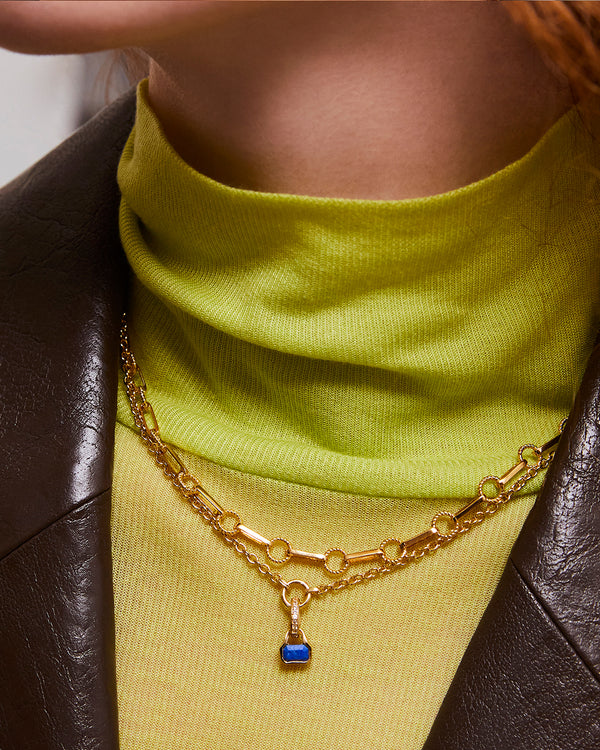 Twisted Link Vintage Chain Necklace
