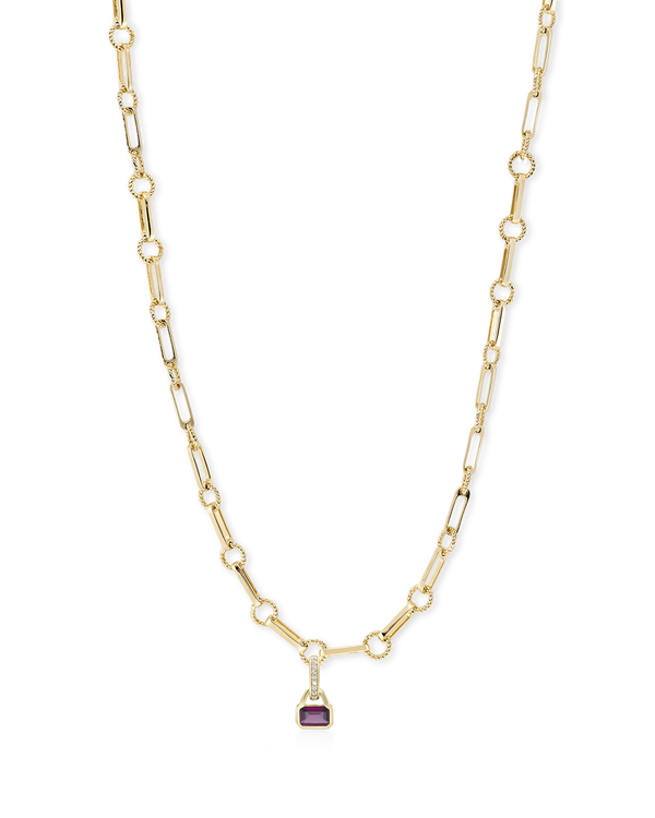 Twisted Link Vintage Charm Necklace