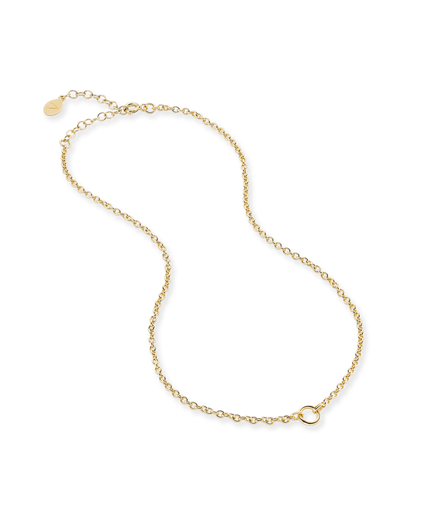 May: Green Agate Charm on Carrier Chain