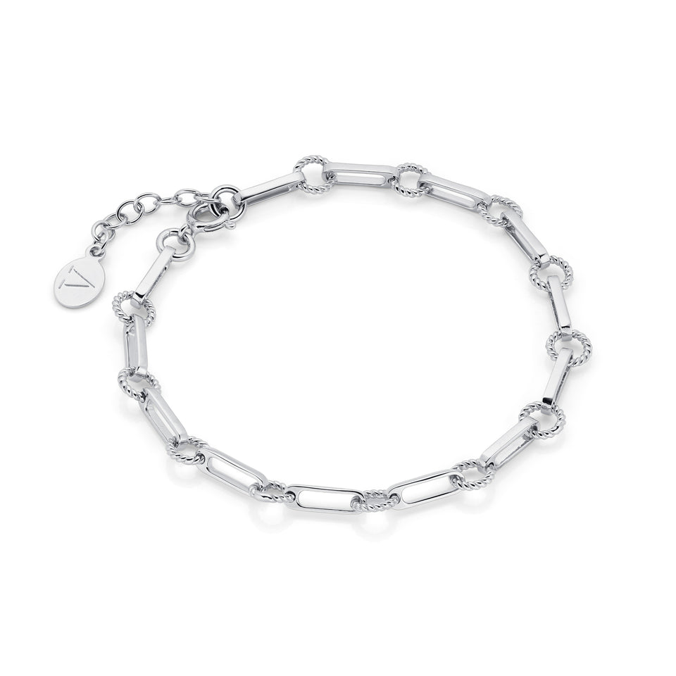 Twisted Link Vintage Chain Bracelet