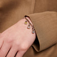 April: White Topaz Charm