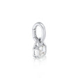 April: White Topaz Charm