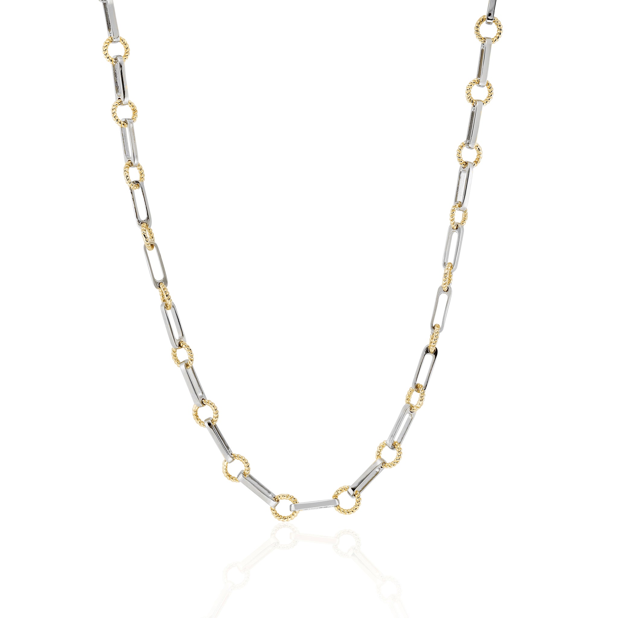 Twisted Link Vintage Chain Necklace