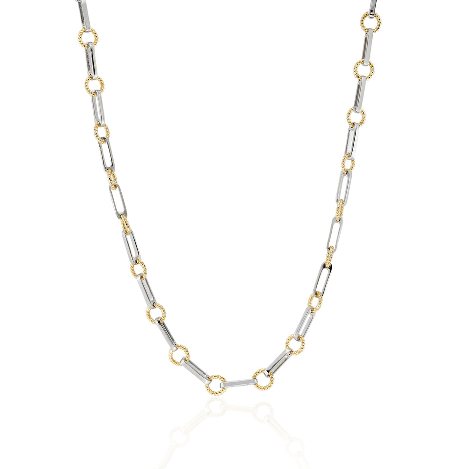 Twisted Link Vintage Chain Necklace