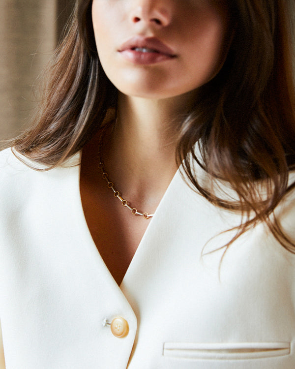 Twisted Link Vintage Chain Necklace