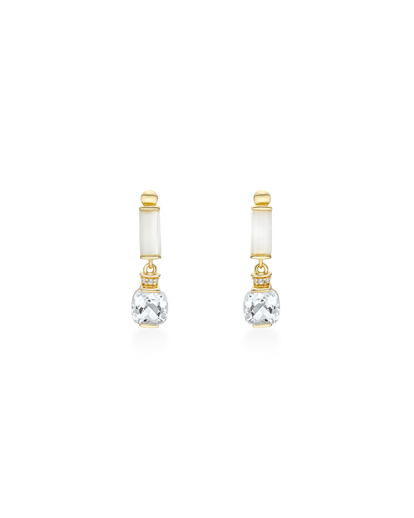 Column Cushion Drop Earrings