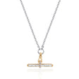 Jeane T-Bar Necklace on Belcher Chain