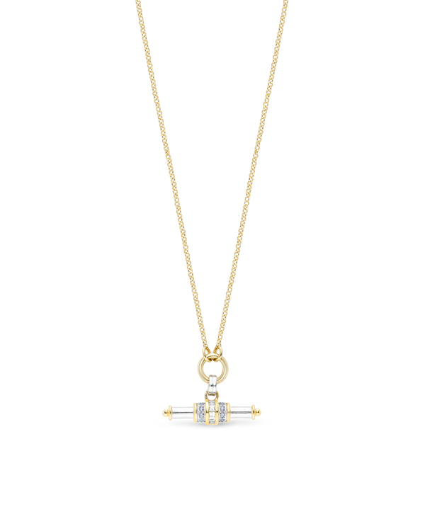 Liberty Exclusive Mixed Metal T-Bar Necklace
