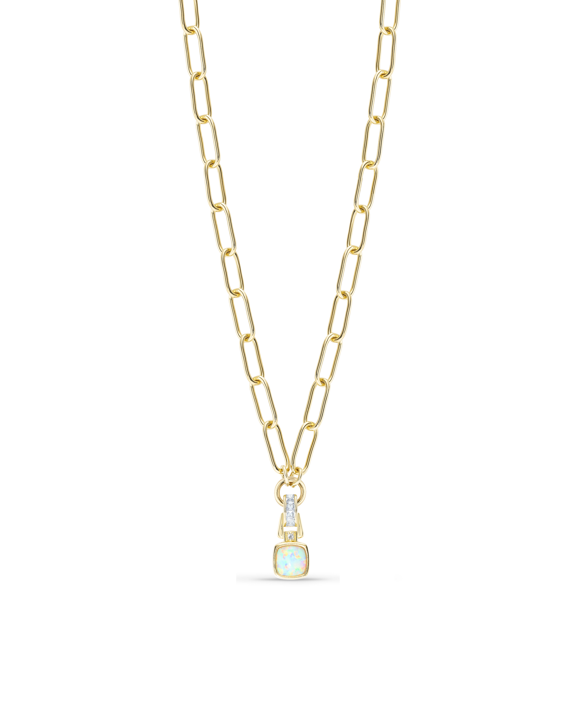 Liberty Exclusive Synthetic Opal Link Chain Necklace | Liberty