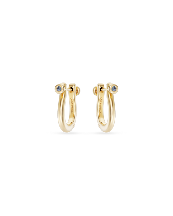 Cora Hoop White Topaz Earrings