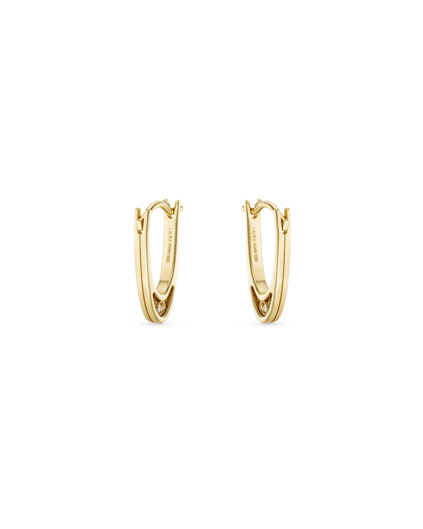 Curtains Gold Hoop Earrings