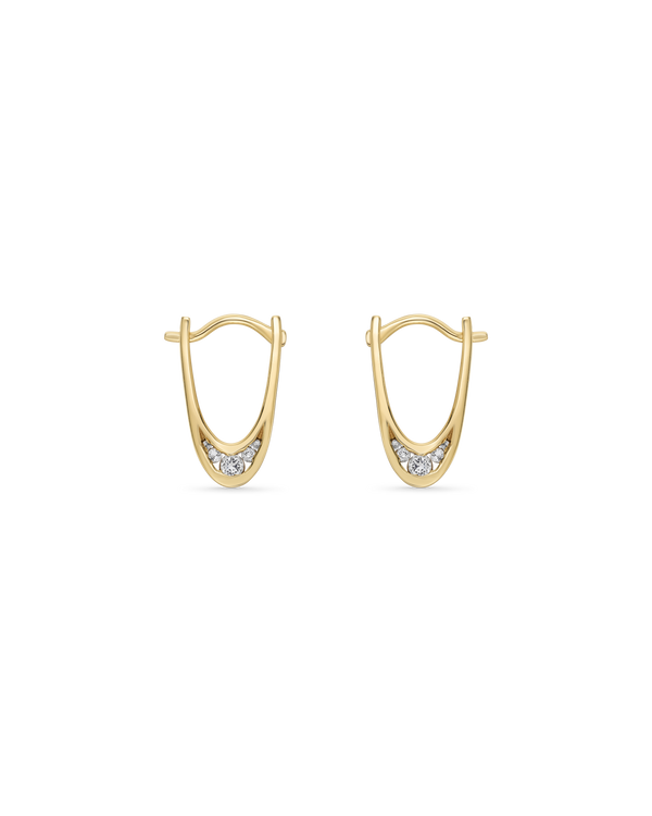 Curtains Gold Hoop Earrings