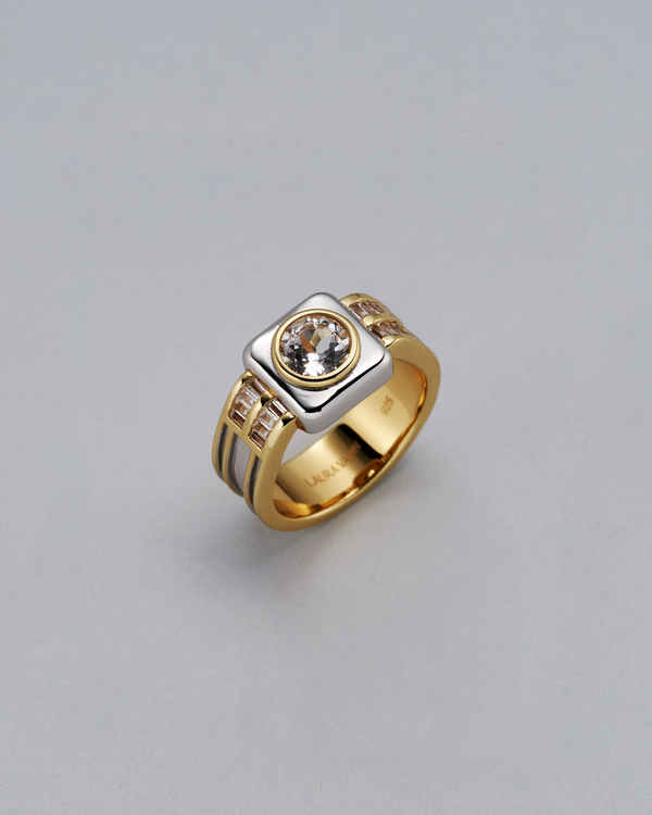 Box Office Mixed Metal Ring
