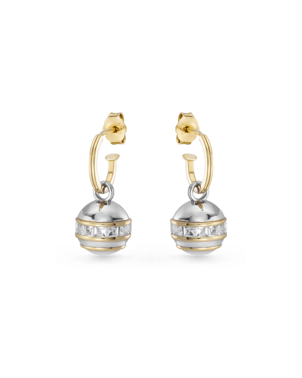House Lights Charm Hoop Earrings