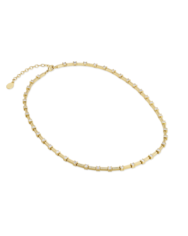 Grid Gold Necklace