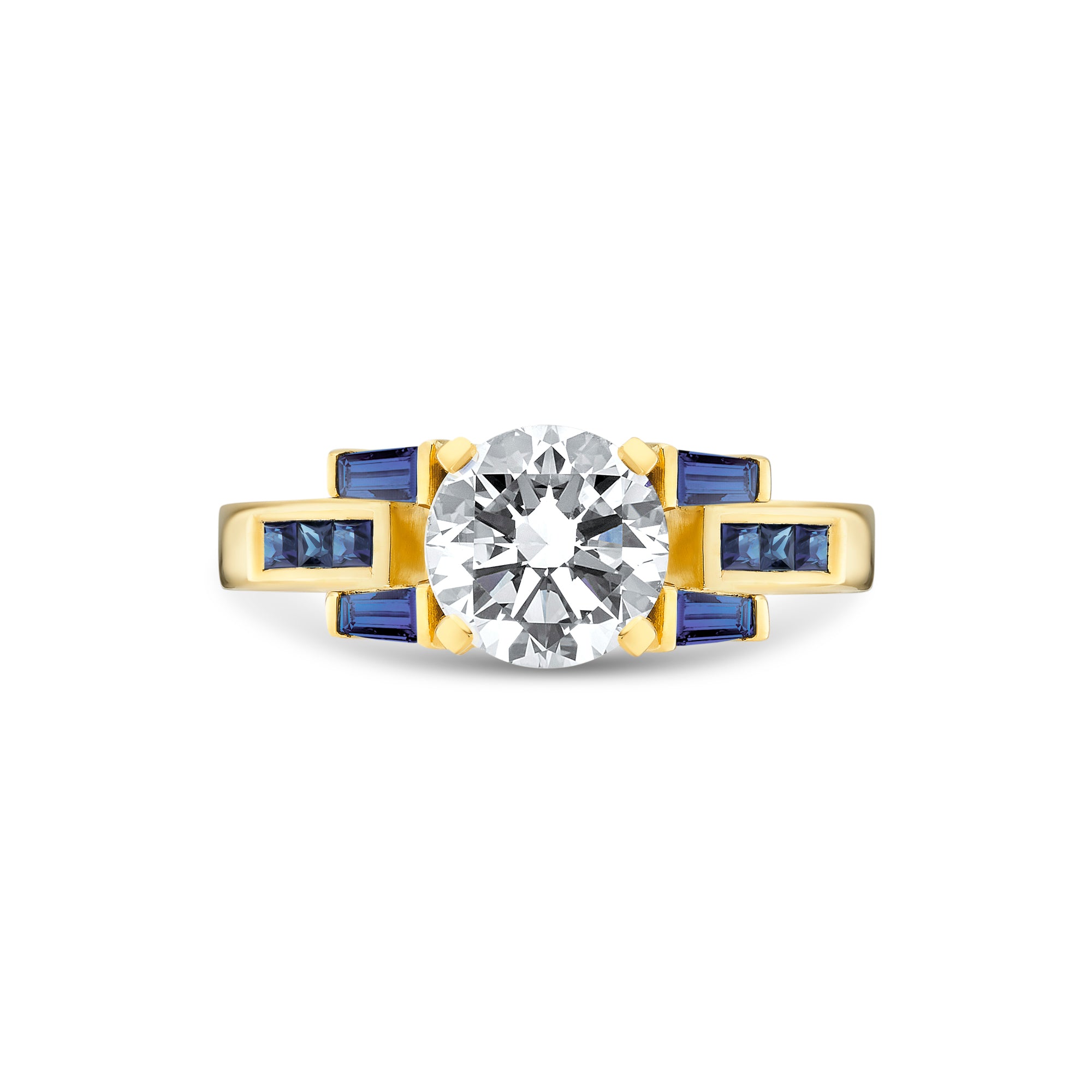 Signature Brilliant Cut Buckle Ring