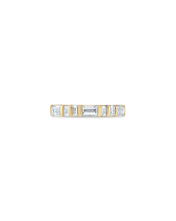 Wide Bar Set Baguette Cut Band