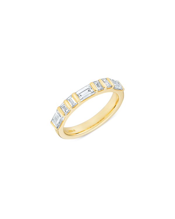 Wide Bar Set Baguette Cut Band