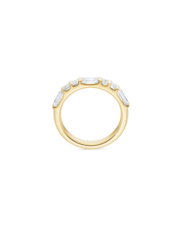 Wide Bar Set Baguette Cut Band