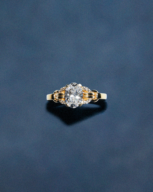 Signature Oval Cut Buckle Ring