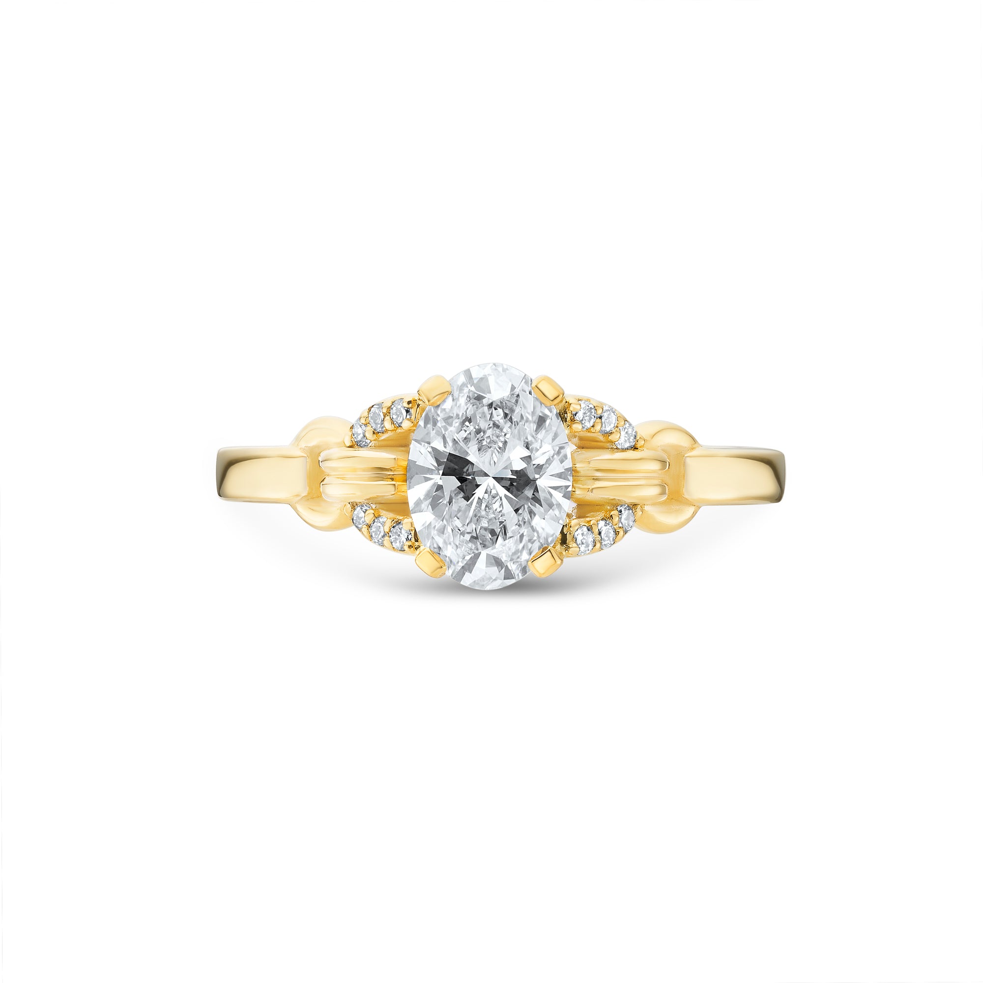 Signature Oval Cut Buckle Ring