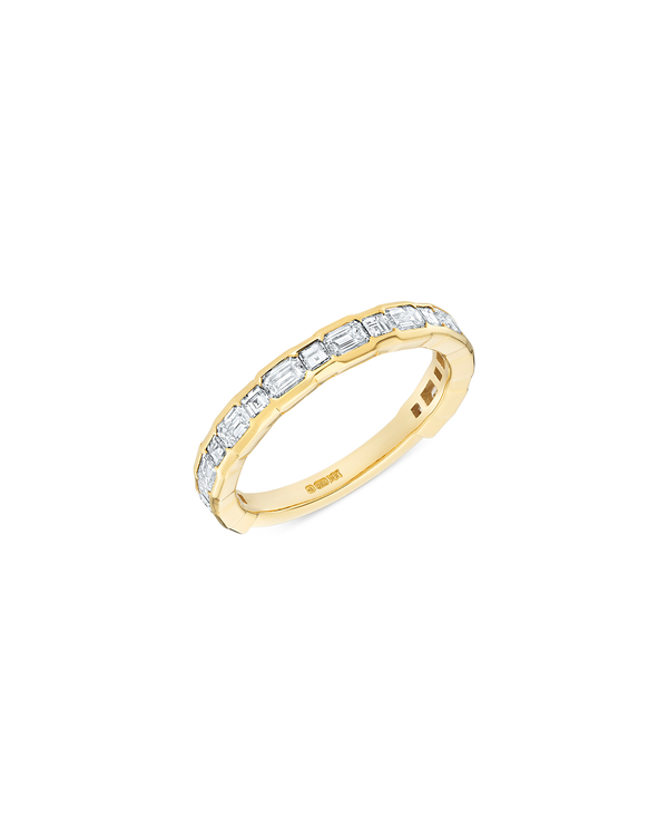 Emerald Cut and Carré Cut Blended Band