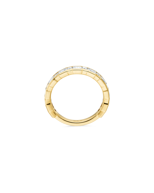 Emerald Cut and Carré Cut Blended Band