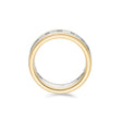 Two Tone Baguette Cut Chunky Band