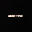 Carré and Baguette Cut Double Ridge Band