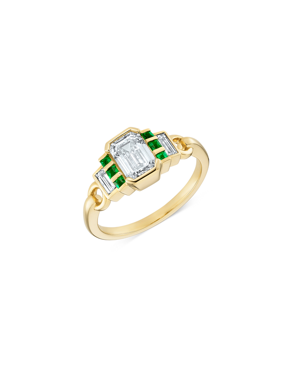 Signature Emerald Cut Geometric Ring