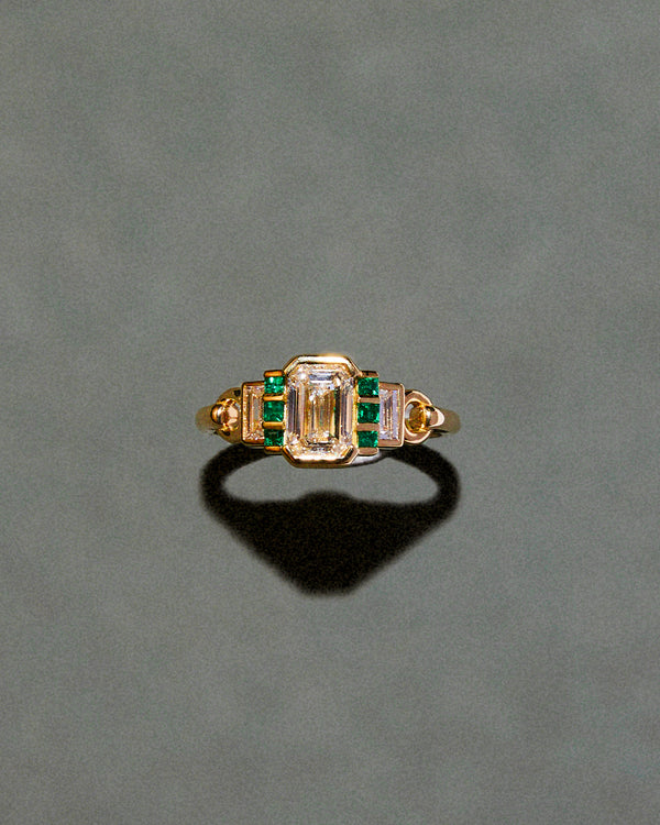 Signature Emerald Cut Geometric Ring