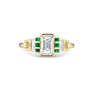 Signature Emerald Cut Geometric Ring