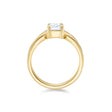 Emerald Cut Split Band Ring