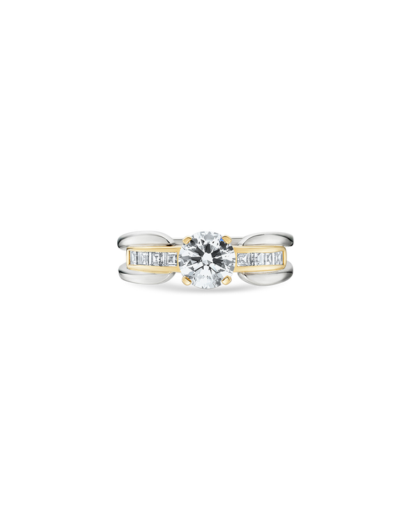 Brilliant Cut Split Band Ring