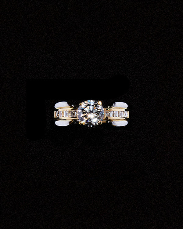 Brilliant Cut Split Band Ring
