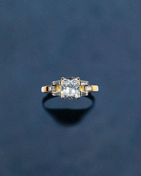 Signature Cushion Cut Buckle Ring