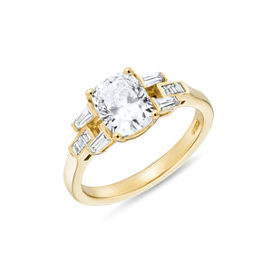 Signature Cushion Cut Buckle Ring