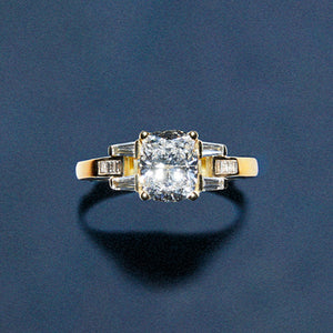 Signature Cushion Cut Buckle Ring