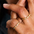 Bezel Set Baguette Cut Band