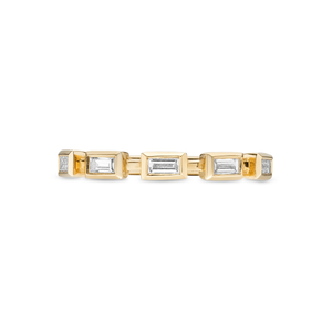 Bezel Set Baguette Cut Band