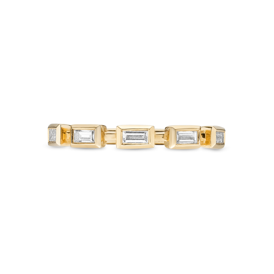 Bezel Set Baguette Cut Band