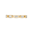 Bezel Set Baguette Cut Band
